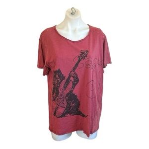 Jaded Gypsy Moon Dance Tee - Cat & The Fiddle Fits Small - Medium. (021)